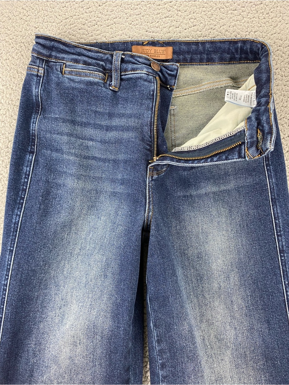 Judy Blue Women High Rise Wide Leg Dark Wash Tummy Control Jeans | Size: 11/30 - Picture 5 of 15